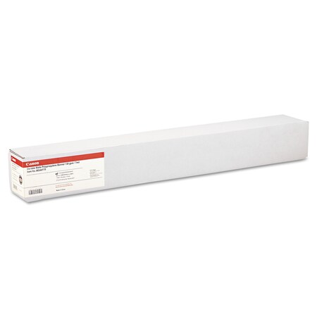 Canon Durable Matte Polypropylene Banner Paper, 2 in. Core, 7 mil, 36 in. x 100 ft, White 0834V778